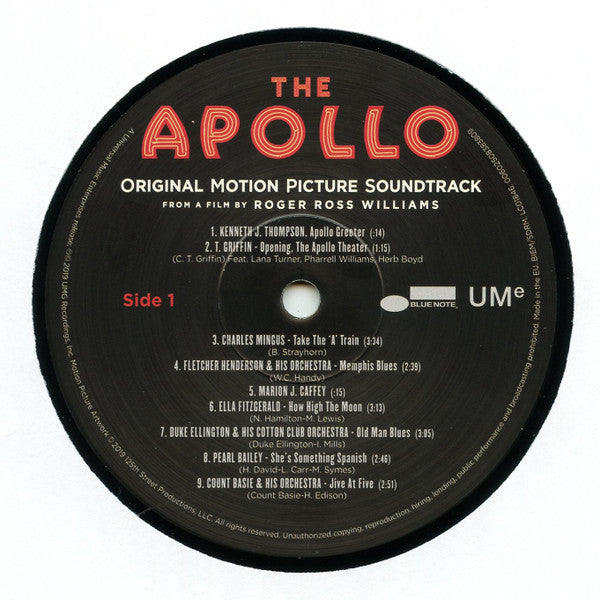 Various : The Apollo (Original Motion Picture Soundtrack) (2xLP, Album, 180)
