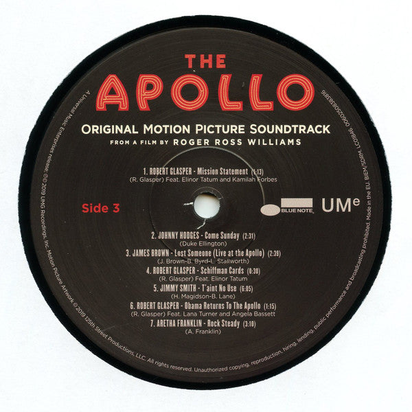 Various : The Apollo (Original Motion Picture Soundtrack) (2xLP, Album, 180)