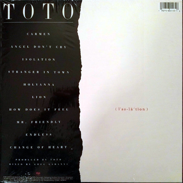 Toto : Isolation (LP, Album, RE, RM)