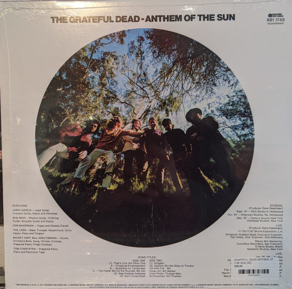 The Grateful Dead : Anthem Of The Sun (LP, Album, RE, RM, 180)