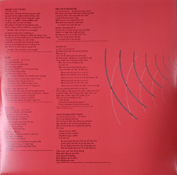 Daryl Hall & John Oates : Voices (LP, Album, RSD, Cle)