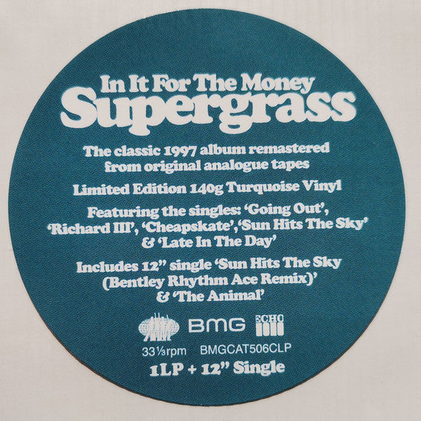 Supergrass : In It For The Money (LP, Album, RE, RM, Tur + 12", Single, Whi + Ltd, T)