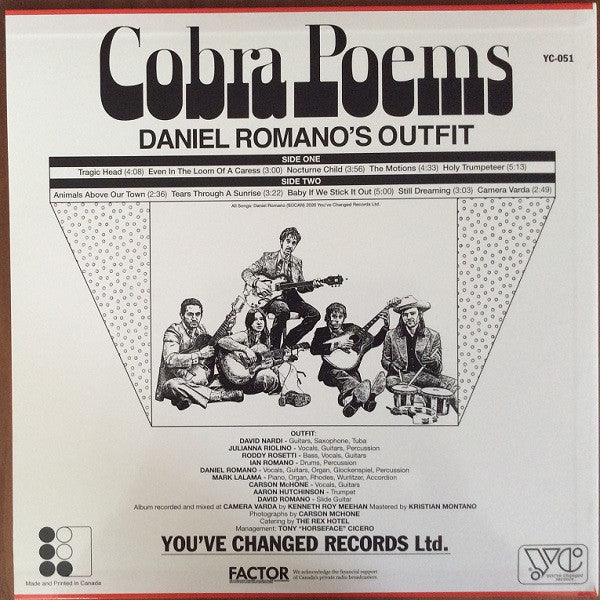 Daniel Romano's Outfit : Cobra Poems (LP, Album)