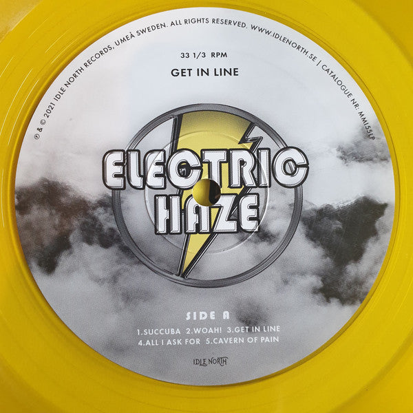Electric Haze : Get In Line  (LP, Album, Yel)