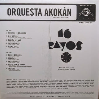 Orquesta Akokán : 16 Rayos (LP, Album, Mono)