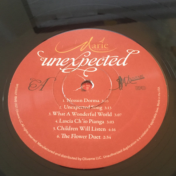 Marie Osmond : Unexpected (LP, Album)