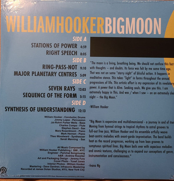 William Hooker : Big Moon (2xLP)
