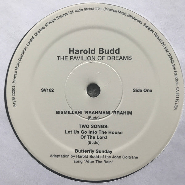 Harold Budd : The Pavilion Of Dreams (LP, Album, RE)