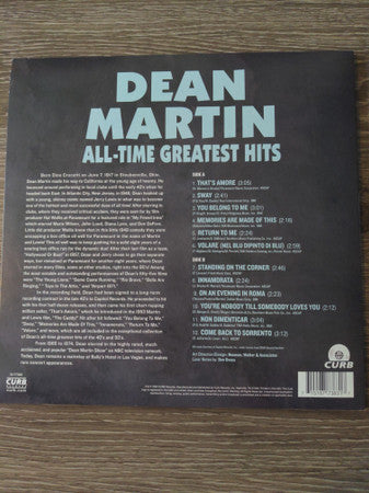 Dean Martin : All-Time Greatest Hits (LP, Comp, Ltd, Whi)