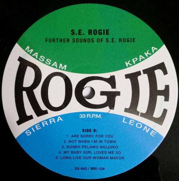 S. E. Rogie : Further Sounds Of S.E. Rogie (LP, Comp, 160)
