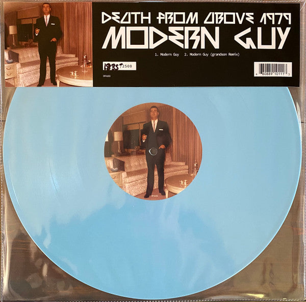 Death From Above 1979 : Modern Guy (12", S/Sided, Single, Etch, Ltd, Num, Blu)