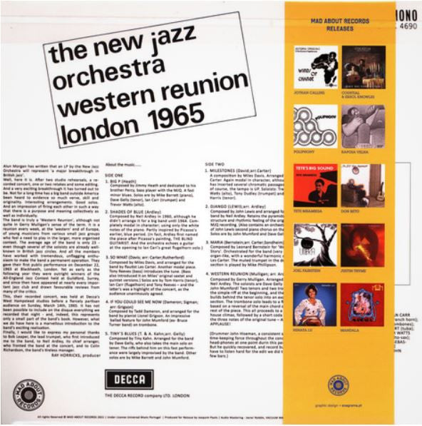 The New Jazz Orchestra :  Western Reunion London 1965 (LP, Album, RE)