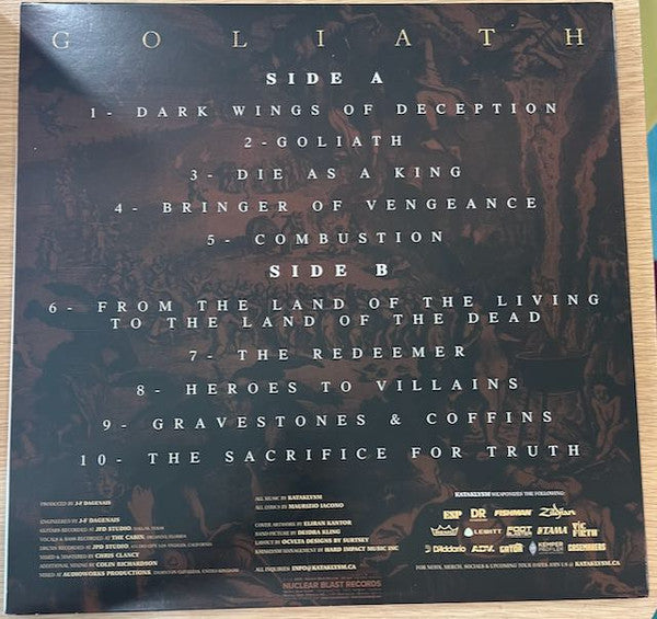 Kataklysm : Goliath (LP, Album, Ltd, Ora)