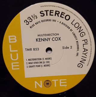 Kenny Cox And The Contemporary Jazz Quintet (2) : Multidirection (LP, Album, RE, RM, 180)
