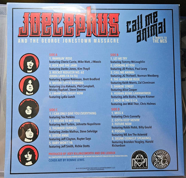 Joecephus And The George Jonestown Massacre : Call Me Animal A Tribute To The MC5 (LP, Ltd)