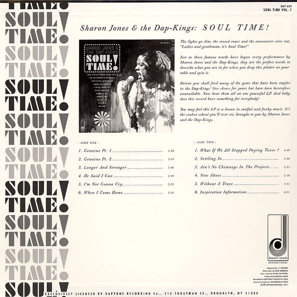 Sharon Jones & The Dap-Kings : Soul Time! (LP, RSD, Comp, Ltd)