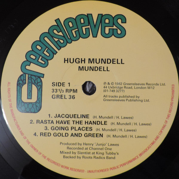 Hugh Mundell : Mundell (LP, Album, RE)