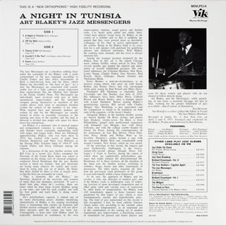 Art Blakey & The Jazz Messengers : A Night In Tunisia (LP, Album, Mono, RE, RM, 180)