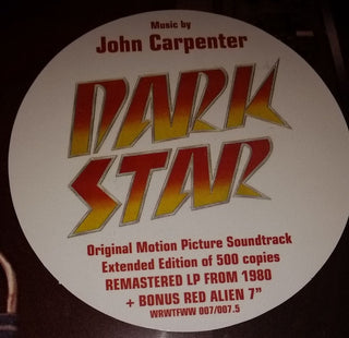 John Carpenter : Dark Star (Original Motion Picture Soundtrack) (LP, Album, RM + 7", Single, Red + Ltd)