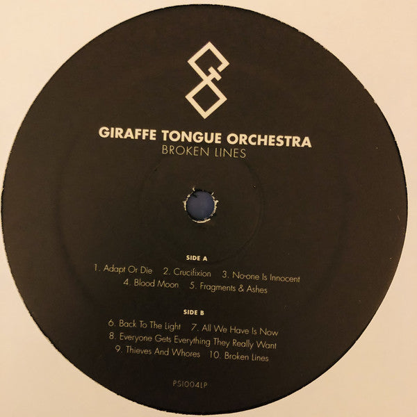 Giraffe Tongue Orchestra : Broken Lines (LP, Album, Gat)